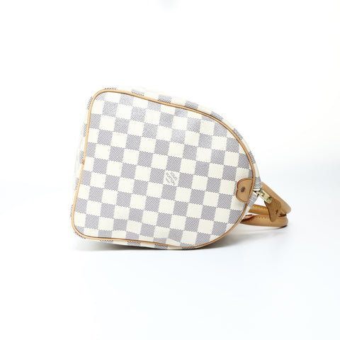 LOUIS VUITTON 2011 Damier Azur Speedy 30 Handbag white WS24802