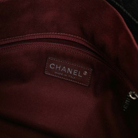 CHANEL No. 12 2008-2009 Chain Tote Matelasse Shoulder Bag black WS24804