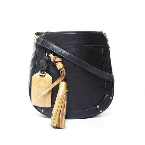 Chloe Leather Eden Shoulder Bag black WS24808