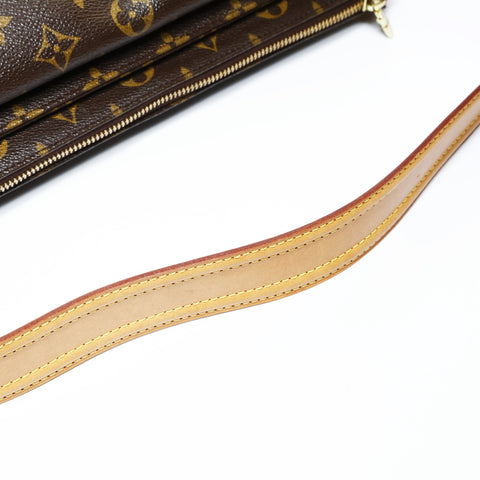 LOUIS VUITTON 2008 Monogram Viva Cite GM Shoulder Bag Brown WS24809