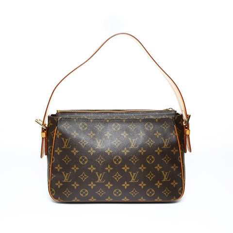 LOUIS VUITTON 2008 Monogram Viva Cite GM Shoulder Bag Brown WS24809