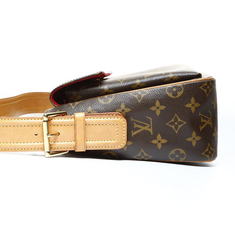 LOUIS VUITTON 2008 Monogram Viva Cite GM Shoulder Bag Brown WS24809