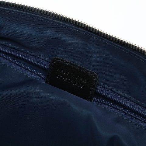 Christian Dior Trotter Boston Bag Denim Handbag Navy WS24812