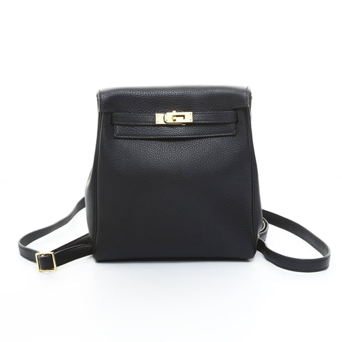 HERMES Kelly Ad PM Backpack  Daypack black WS24814