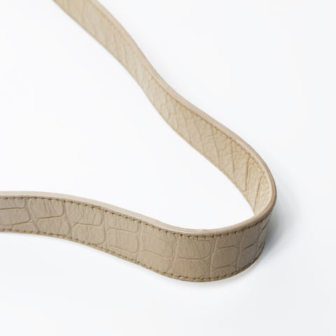 YVES SAINT LAURENT Downtown Cabas 2-way embossed leather Handbag beige WS24817