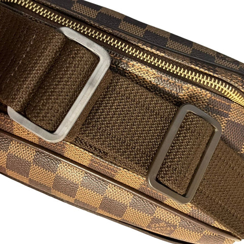 LOUIS VUITTON 2005 Damier Reporter PM Shoulder Bag black WS24819