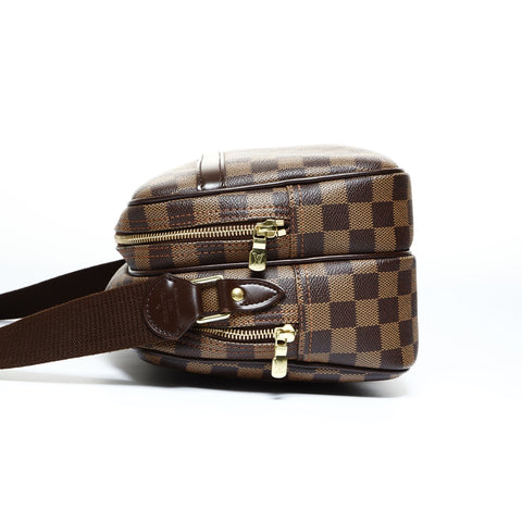 LOUIS VUITTON 2005 Damier Reporter PM Shoulder Bag black WS24819