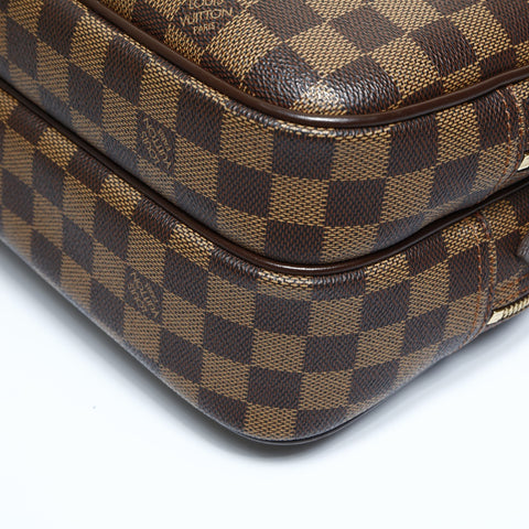 LOUIS VUITTON 2005 Damier Reporter PM Shoulder Bag black WS24819