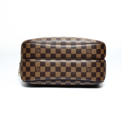 LOUIS VUITTON 2005 Damier Reporter PM Shoulder Bag black WS24819