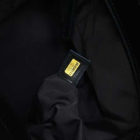 CHANEL No. 11 2006-2008 Paris Biarritz PM Tote Handbag black WS24820