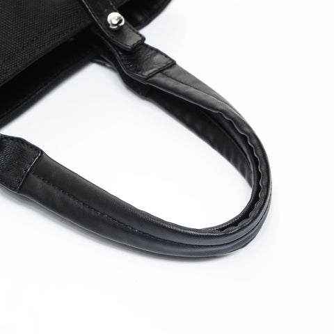 CHANEL No. 11 2006-2008 Paris Biarritz PM Tote Handbag black WS24820