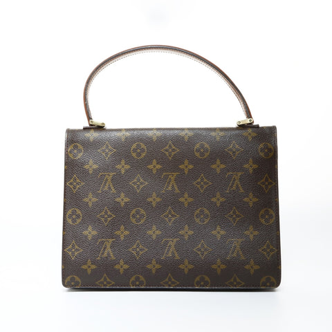 LOUIS VUITTON 1990 Monogram Concorde Handbag Brown WS24821