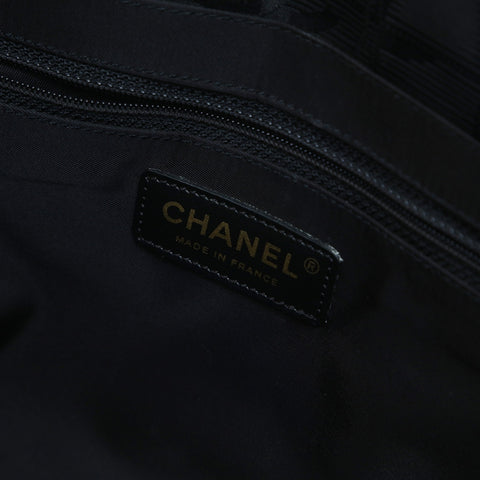 CHANEL No.8 2003-2004 New Travel Line Shoulder Bag black WS24822