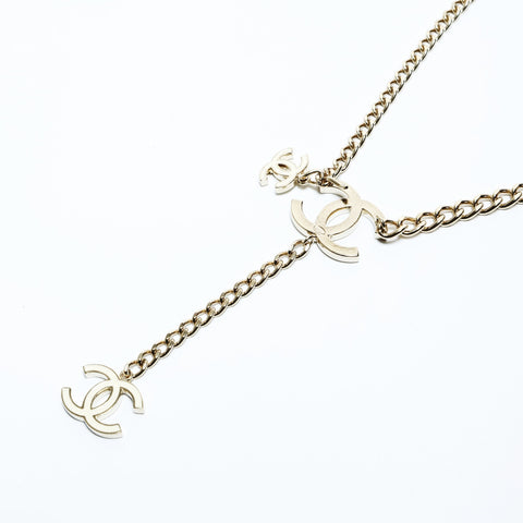 CHANEL 06A 2006 COCO Mark Chain Necklace belt gold WS24823