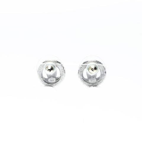 CHANEL B25S 2025 COCO Mark Round Rhinestone Pierce Silver WS24824