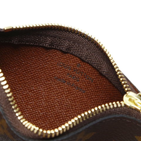 LOUIS VUITTON 2019 Monogram Pochette Cle Key Holder Coin case Brown WS24826