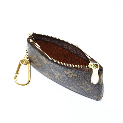 LOUIS VUITTON 2019 Monogram Pochette Cle Key Holder Coin case Brown WS24826