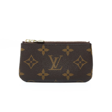 LOUIS VUITTON 2019 Monogram Pochette Cle Key Holder Coin case Brown WS24826