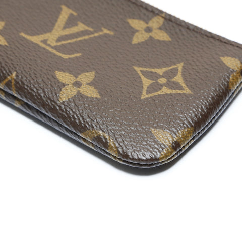 LOUIS VUITTON 2019 Monogram Pochette Cle Key Holder Coin case Brown WS24826