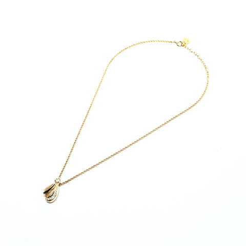 Christian Dior Rhinestone Pierce gold WS24833