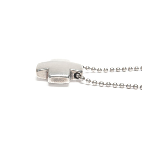 TIFFANY&Co. Cross Ball Chain 925 Necklace Silver WS24834