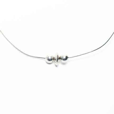 TIFFANY&Co. Wire 925 Choker Necklace Silver WS24835