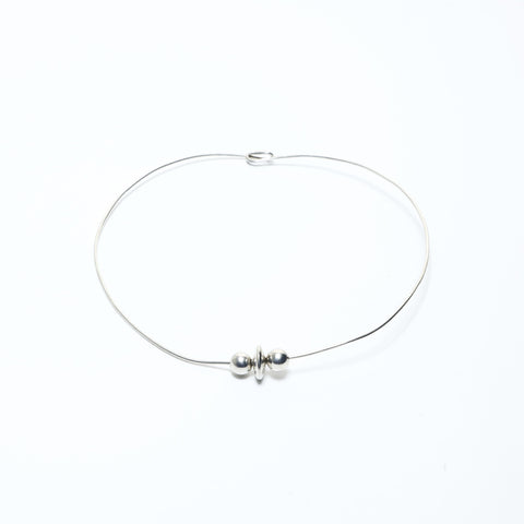 TIFFANY&Co. Wire 925 Choker Necklace Silver WS24835