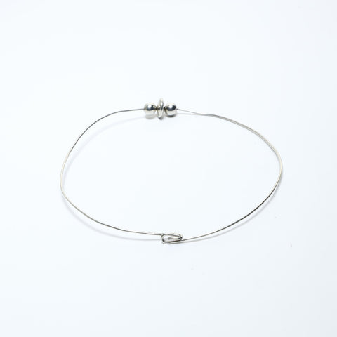 TIFFANY&Co. Wire 925 Choker Necklace Silver WS24835