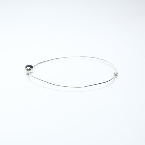 TIFFANY&Co. Wire 925 Choker Necklace Silver WS24835