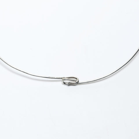 TIFFANY&Co. Wire 925 Choker Necklace Silver WS24835