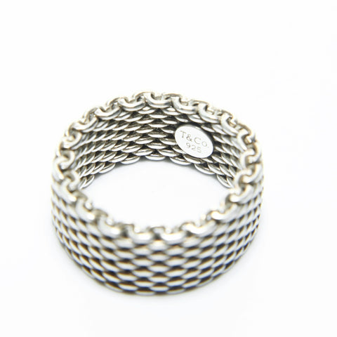 TIFFANY&Co. Somerset #18 925 Ring Silver WS24836