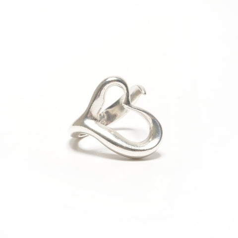 TIFFANY&Co. #11 Open Heart 925 Ring Silver WS24838