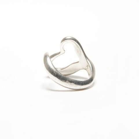 TIFFANY&Co. #11 Open Heart 925 Ring Silver WS24838