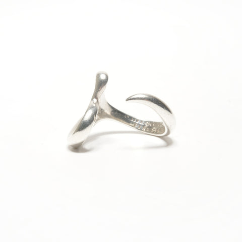 TIFFANY&Co. #11 Open Heart 925 Ring Silver WS24838