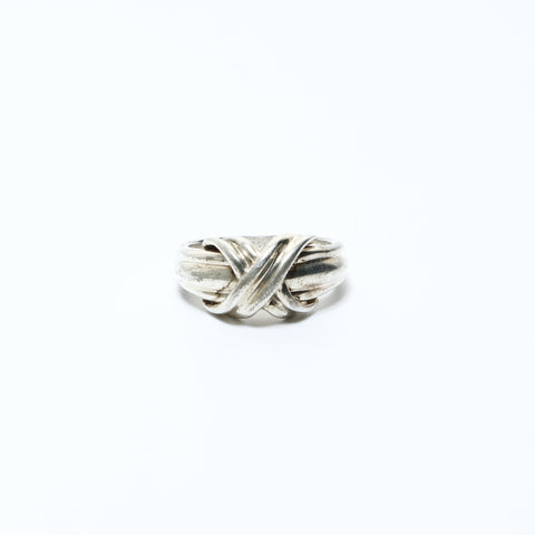 TIFFANY&Co. Cross 925 #8 Ring Silver WS24840