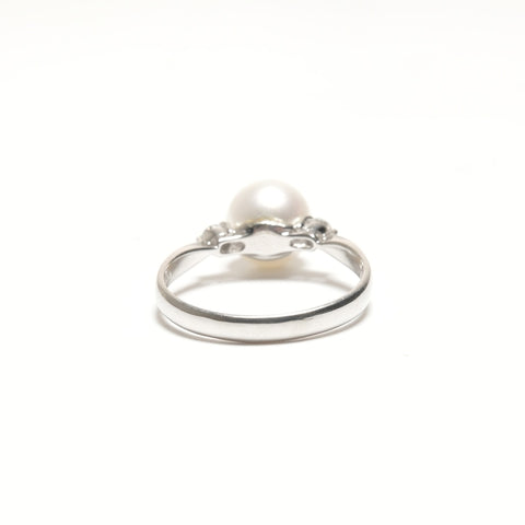 Bulk Sale Pearl Necklace Pierce Ring Pt900 K14WG Ring white WS24841