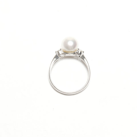 Bulk Sale Pearl Necklace Pierce Ring Pt900 K14WG Ring white WS24841