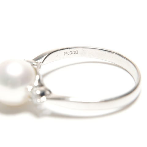 Bulk Sale Pearl Necklace Pierce Ring Pt900 K14WG Ring white WS24841