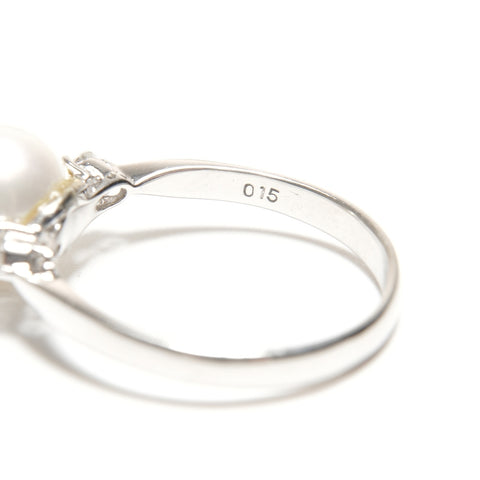 Bulk Sale Pearl Necklace Pierce Ring Pt900 K14WG Ring white WS24841