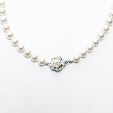 Bulk Sale Pearl Necklace Pierce Ring Pt900 K14WG Ring white WS24841
