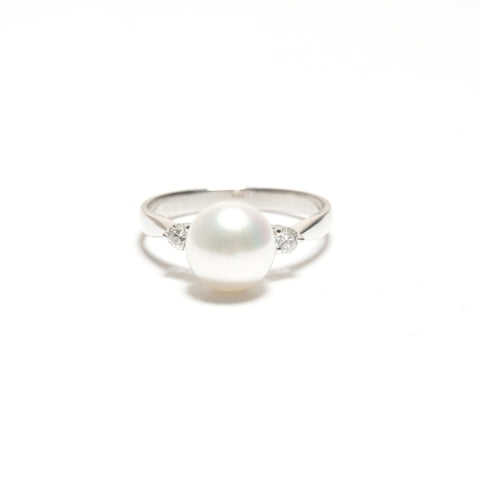 Bulk Sale Pearl Necklace Pierce Ring Pt900 K14WG Ring white WS24841