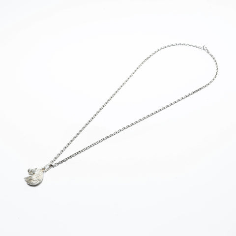 HERMES Horse Head Pendant Necklace Silver WS24842