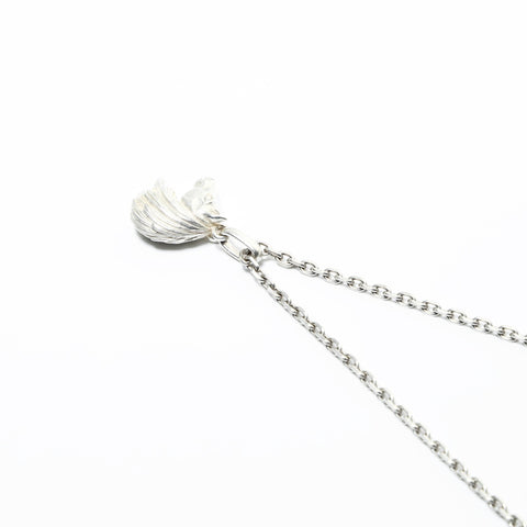 HERMES Horse Head Pendant Necklace Silver WS24842