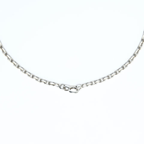 HERMES Horse Head Pendant Necklace Silver WS24842