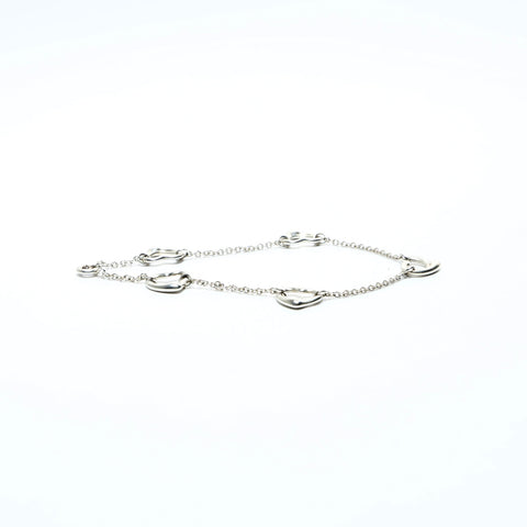 TIFFANY&Co. 925 5P Open Heart bracelet Silver WS24844