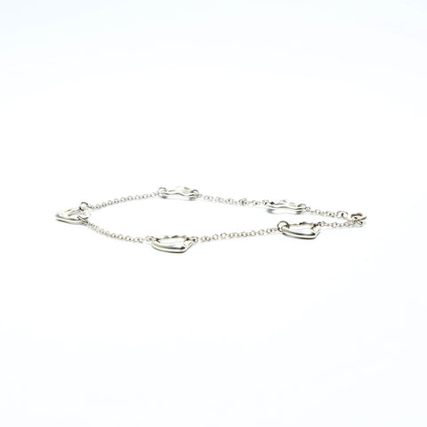 TIFFANY&Co. 925 5P Open Heart bracelet Silver WS24844