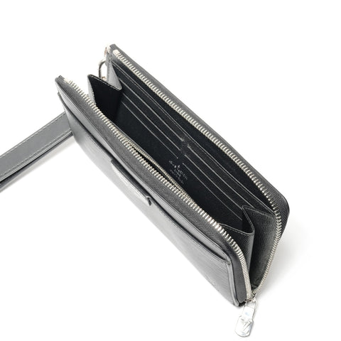 LOUIS VUITTON Zippy Dragonne Epi Purse black WS24847