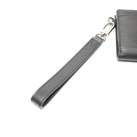 LOUIS VUITTON Zippy Dragonne Epi Purse black WS24847