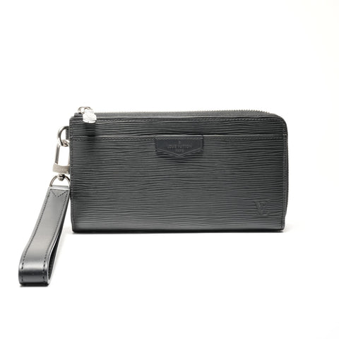 LOUIS VUITTON Zippy Dragonne Epi Purse black WS24847