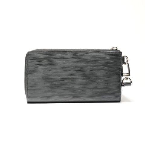 LOUIS VUITTON Zippy Dragonne Epi Purse black WS24847